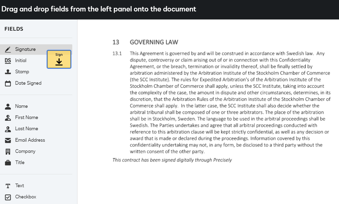 How do I decide on signature position and customize signing information ...