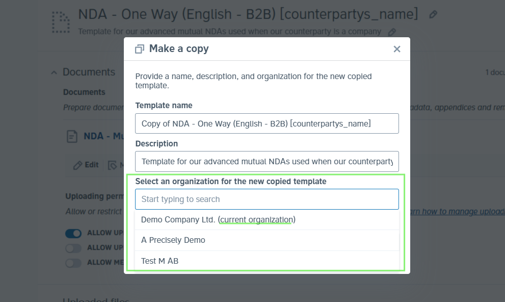 How do I copy a workflow template?